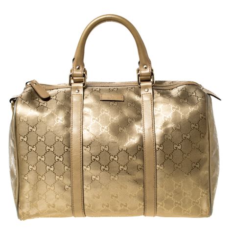 gucci joy boston bag gold|gucci boston bag used.